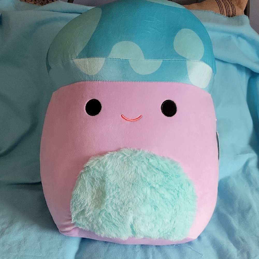 🆕️ Squishmallows 16in Pyle the purple and blue mushroom